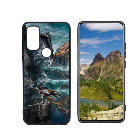 Compatible with Motorola Moto G Pure Phone Case, Freedom-nature8-84 Case Silicone Protective for Teen Girl Boy Case for Motorola Moto G Pure