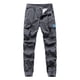 thumbnail image 1 of Pantalones largos de moda para hombre, casuales, de color sólido, cargo, con bolsillos y cremallera, cintura elástica, pantalones largos de algodón para hombre., 1 of 7
