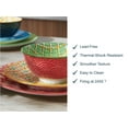 thumbnail image 6 of Contenpo 12pcs Colorful Ceramic Dinnerware Set, 4x8" Salad Plates, 4x10" Dinner Plates, 4x5.5" Bowls, 6 of 8