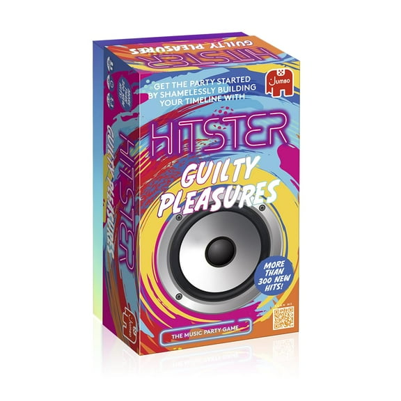 Juego de cartas Jumbo Hitster Guilty Pleasures Music para 2 a 10 jugadores