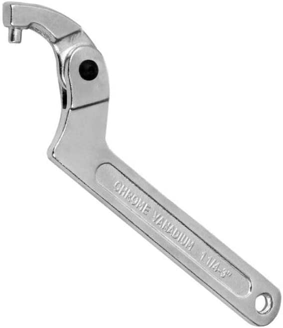 3/4-2 Vmotor Chrome Vanadium Adjustable C Spanner Hook Wrench Tool 19-51mm 