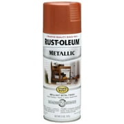 Metallic Spray Paint, Copper, Metallic, Solvent, 11 oz 7273830