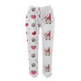 thumbnail image 2 of Gibobby pantalones con forro polar Pantalones de chándal informales con estampado del día de San Valentín para mujer, bolsillos, cintura alta, deportivos, gimnasio, ajuste atlético(Rojo, M), 2 of 4