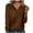 Brown, variant on Sevevn Women's Long Sleeve Summer V Neck Sexy Casual Tops Regular Blouse Tops Beige XXL Deal of the Week