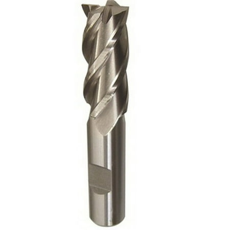 UPC: 0887861155106 | 3/4 X 1/2 HSS 4 Flute Single End End Mill Drill America BRCF326