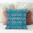 thumbnail image 2 of Amrita Sen Designs  20 x 20 in. Sephalina Paisley Leaves Broadcloth Indoor & Outdoor Blown & Closed Pillow - Aqua, 2 of 5