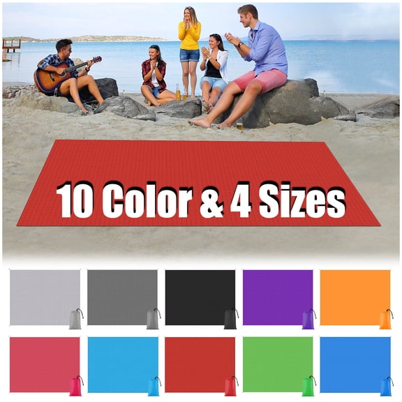 KOYPTL Multifunctional Tarp with Carry Bag,Waterproof Camping Tarp Tartan Picnic Blanket Ground Sheet Compact Tent Footprint Ground Sheets for Outdoor Camping Hiking Beach Picnic Mat Washable Rug