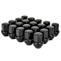 Hex Autoparts (20Pcs) 14x1.5 Black Lug Nuts for Dodge Challenger Charger Hellcat SRT8 Chrysler