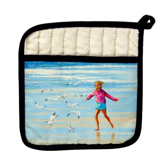 Betsy Drake PT1135 Chasing Gulls Pot Holder