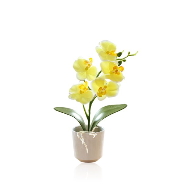 Flor artificial Bearachild decorativa para Hogar Oficina amarillo