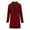 Red, variant on Wancir Men's Wool Blend Pea Coat Notched Collar Single Breasted Overcoat Warm Winter Trench Coat
