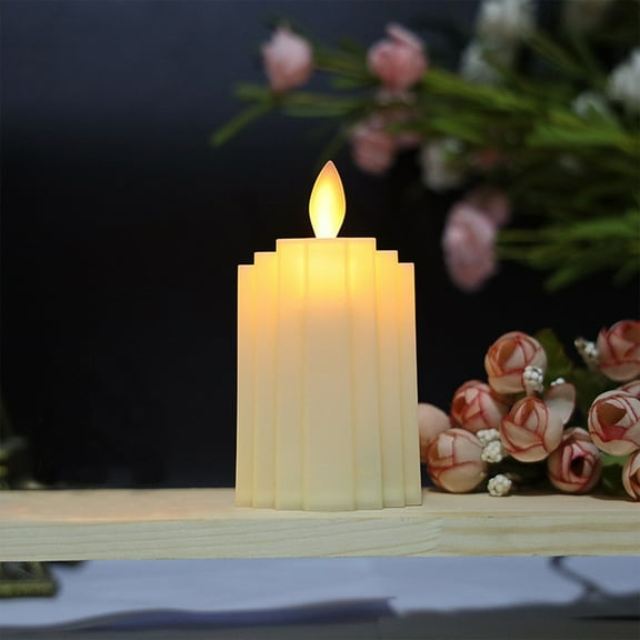 Christmas Flameless Electric LED Pillar Candle,Simulation LED Electronic Candle Light,3D Moving Flame Candle,Christmas Electronic Candle Light,Christmas Clearance