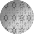 thumbnail image 1 of Ahgly Company Machine Washable Indoor Round Transitional Gray Area Rugs, 6' Round, 1 of 7