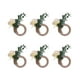 thumbnail image 2 of 6 anillos para servilletas, hebillas para servilletas, decoración de mesa, servilletas de madera Amarillo claro, 2 of 9