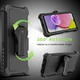 thumbnail image 5 of MyBat Pro Maverick Series Case with Holster for Samsung Galaxy A037U / A03S - Black, 5 of 6