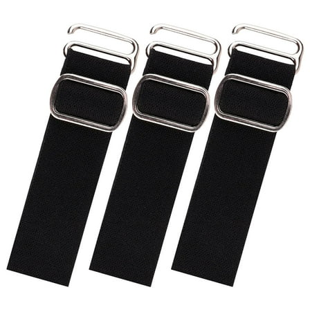 HOMEMAXS Black Adjustable Hat Strap for Cap Use Made of Metal and Cloth Durable and Comfortable Fit 3pcs