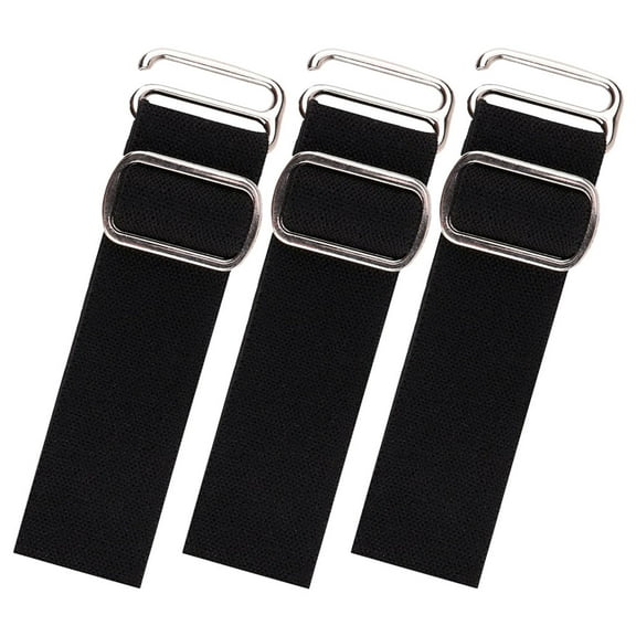 HOMEMAXS Black Adjustable Hat Strap for Cap Use Made of Metal and Cloth Durable and Comfortable Fit 3pcs