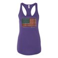 thumbnail image 2 of Wild Bobby, American Game Flag Baseball Bat Ball, Sports, Women Racerback Tank Top, Purple Rush, X-Large, 2 of 3
