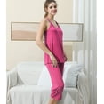 thumbnail image 2 of Doublju Women's Sleeveless Racerback Capri Pajama 2 Pcs Set (Plus Size Available), 2 of 5