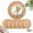 Two-color, variant on Round Woven Placemats, Natural Braided Table Mats, 12.5Inch, Set of 10, Rustic Farmhouse Dining Table Decor