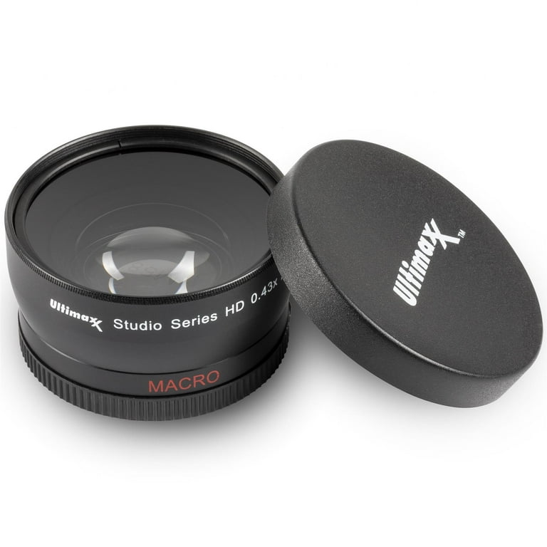 ULTIMAXX 0.43x DSLR Camera Wide Angle Macro Lens - 58mm - Walmart.com