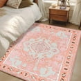thumbnail image 5 of Hallway Runner Rugs 2.7x5 Ft, Pink Boho Non Slip Area Rugs for Kitchen Bedroom Entryway, Vintage Abstract Tribal Decorative Oriental Washable Carpet Runner Rug Floor Mats for Bedroom Home Decor, 5 of 9