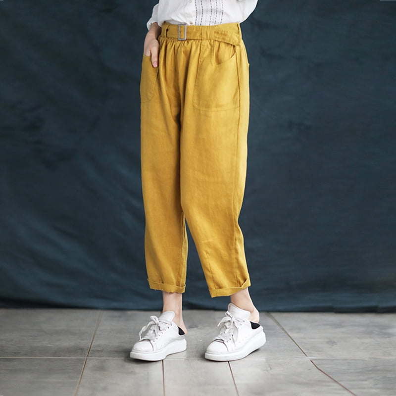 womens cotton walking trousers