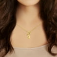 thumbnail image 4 of Personalized Planet Women's Mixed Chain New Old English Initial Charm Toggle Necklace, 4 of 4