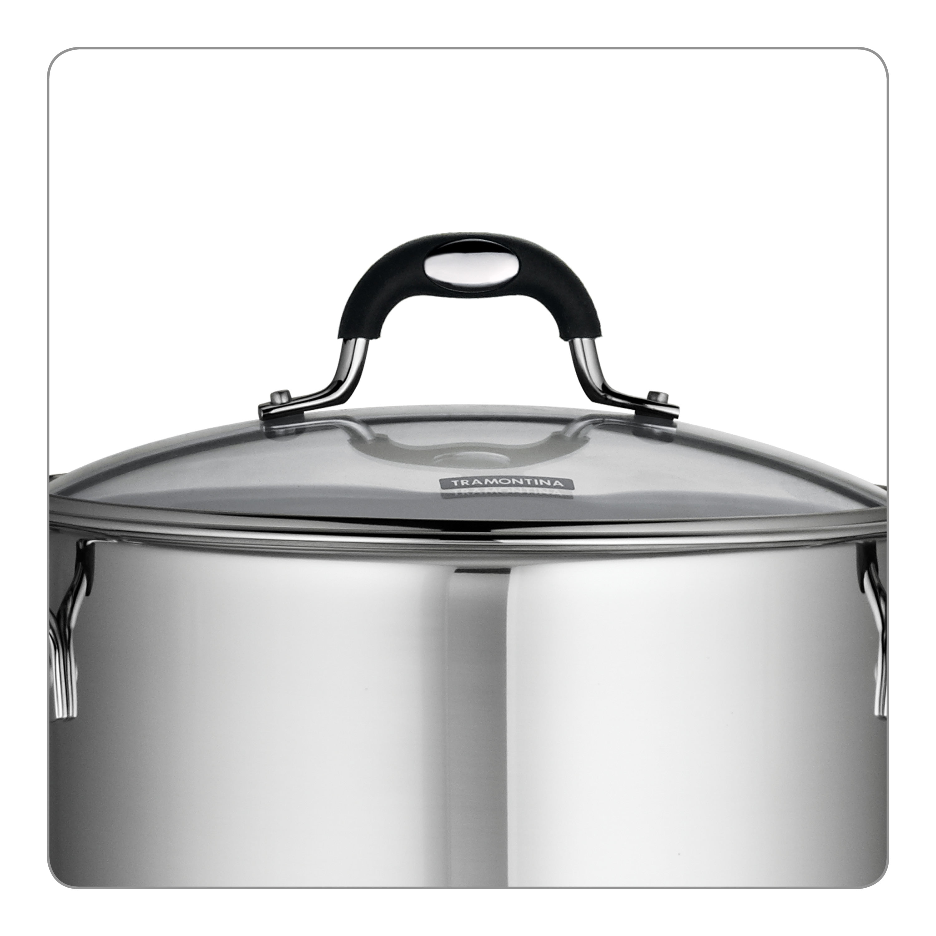 Tramontina Gourmet Prima 8 qt. Stainless Steel Stock Pot with Lid  80101/011DS - The Home Depot