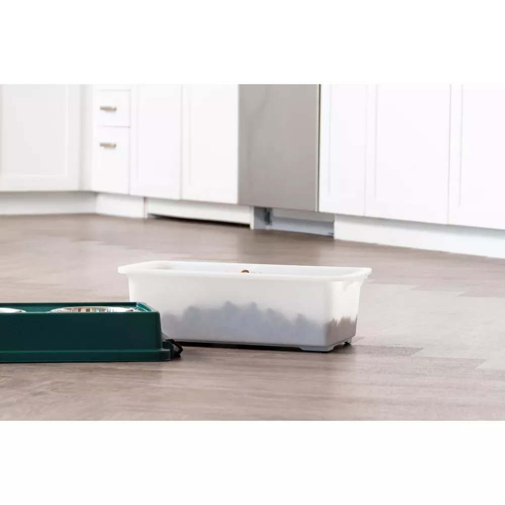IRIS USA Elevated Dog Food Bowl with Storage photo 4