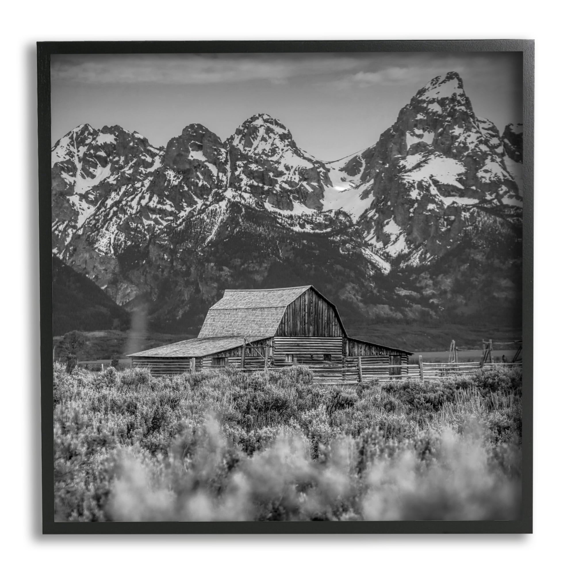 Stupell Industries Farm Barn Mountain Landscape Rural Countryside Photography, 24 x 24, Design by Daniel Sproul