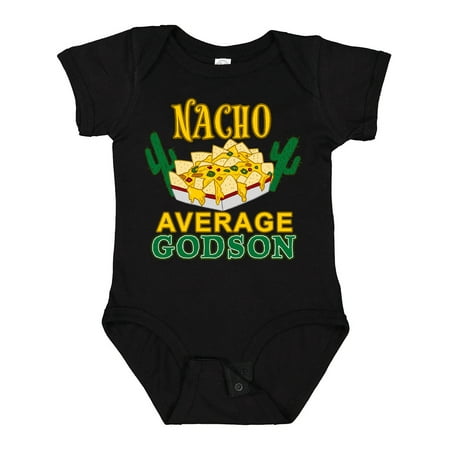 

Inktastic Nacho Average Godson with Nachos and Cacti Gift Baby Boy or Baby Girl Bodysuit