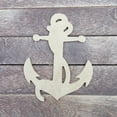 thumbnail image 2 of 4" Anchor with Rope, Unfinished Wood Art Shape by Wooden Craft Cutouts, 2 of 2