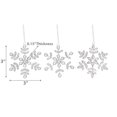 thumbnail image 3 of Ornement De Flocon De Neige Perlé (Ensemble De 3 Pièces), 3 of 3