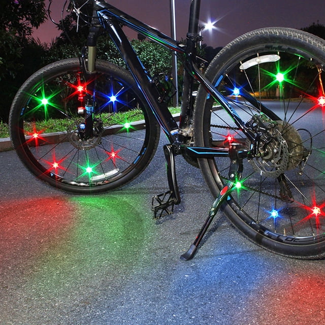 TEHAUX 3pcs Bike Wheel Lights For Night Riding PC Safety Lighting