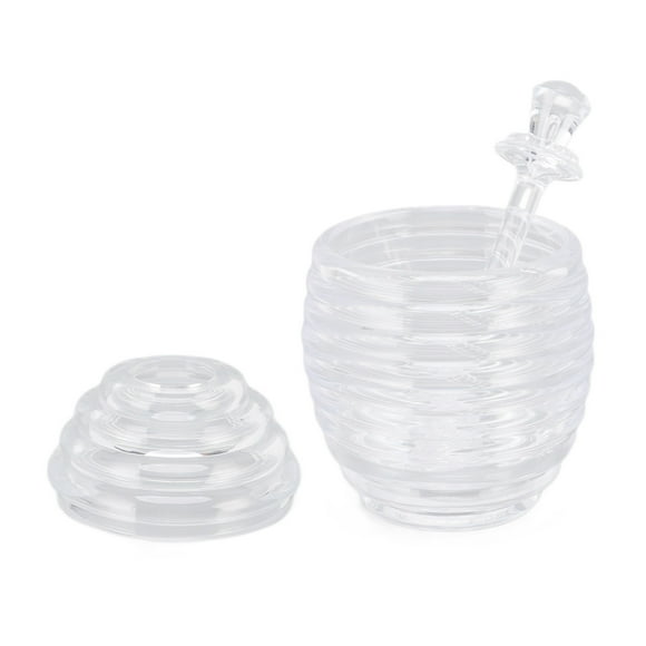Bee Shape Honey Pot, Thickened Pot Wall Plastic Convenient Transparent Honey Pot  For Kitchen