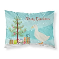 Carolines Treasures BB9227PILLOWCASE American Pekin Duck Christmas Fabric Standard Pillowcase Teal Standard multicolor