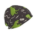 thumbnail image 4 of Kll Dinosaur Skeleton Seamless Grunge Pattern Winter Fall Beanie Knit Hats For Men & Women - Warm & Soft Stylish Toboggan Caps For Cold Weather, 4 of 9