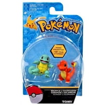 Pokemon Action Pose Squirtle vs Charmander 2 Mini Figure 2-Pack