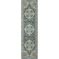 thumbnail image 5 of SAFAVIEH Phoenix Christopher Floral Area Rug, Ivory/Blue, 4' x 4' Round, 5 of 9