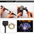 thumbnail image 4 of Guirnalda de luces solares para jardines exteriores e interiores: iluminación decorativa con cable de cobre LED resistente al agua para jardines, vallas, barbacoas, bodas y Navidad (8 diseños, 20 metr, 4 of 5