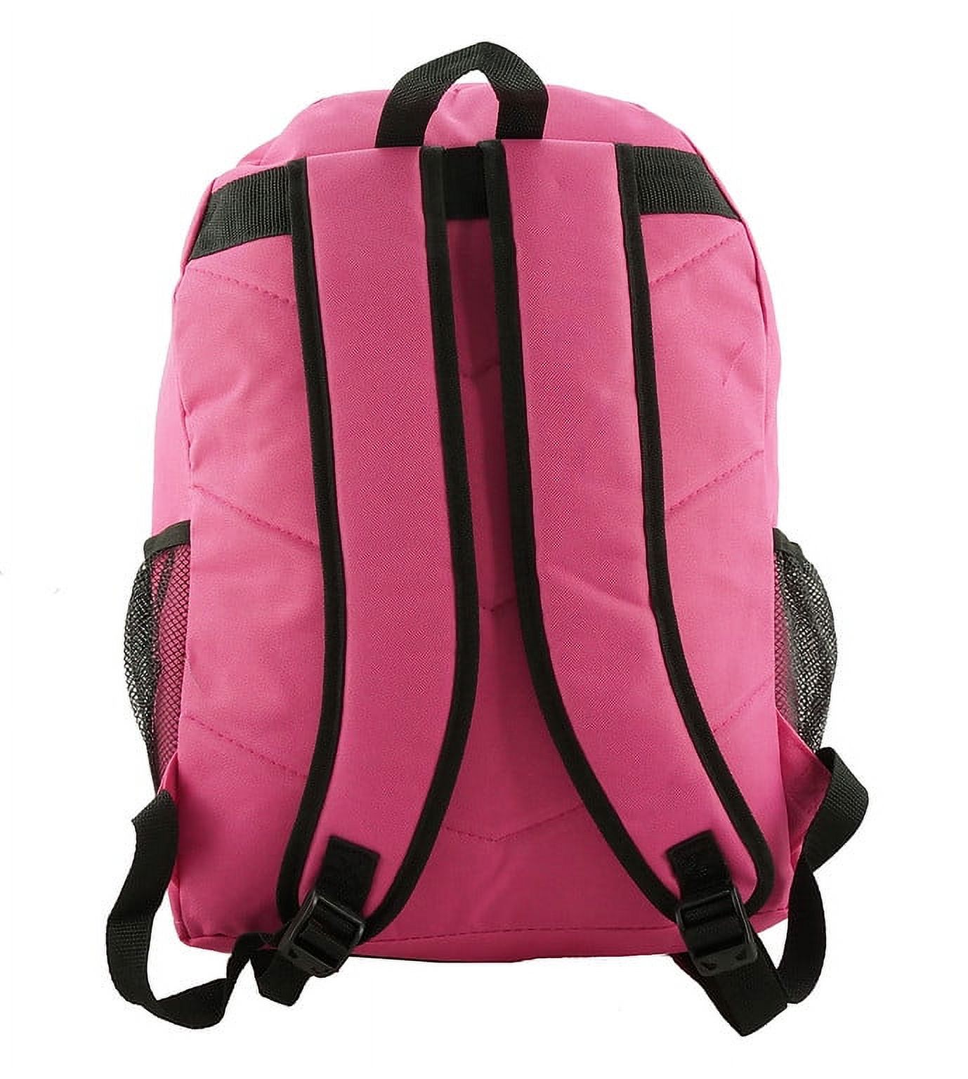 Classic Large Backpack for College Students and Kids, Lightweight Durable Travel Backpack Fits 15.6 Laptops Water Resistant Daypack Unisex Adjustable Padded Straps for Casual Everyday Use (Hot Pink) - image 3 of 4