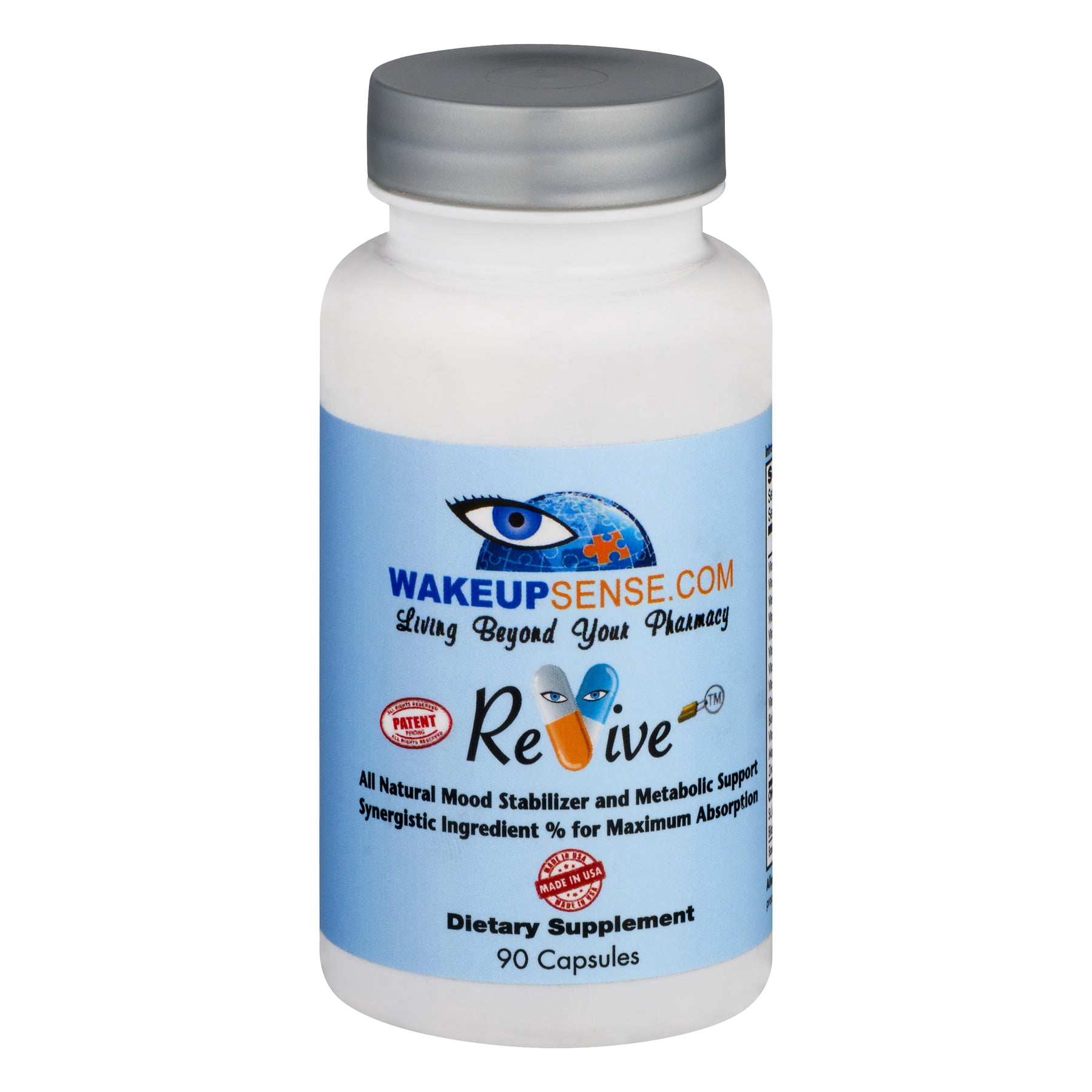 Wake Up Sense Revive Dietary Supplement Capsules 90 Count Walmart Com Walmart Com