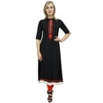 thumbnail image 6 of Atasi A-Line Kurti Black Salwar Kameez Straight Suit Set With Dupatta Dress - 12, 6 of 9