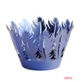thumbnail image 1 of Bearachild 50 Uds. De envoltorios para cupcakes, vasos de papel artísticos para hornear pasteles, forro de corte hueco, taza para hornear, Herramientas y accesorios para hornear Zafiro, 1 of 6