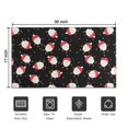 thumbnail image 5 of Black Christmas Santa Pattern Door Rugs,Washable Non Slip Door Mats Indoor,Decorative Door Mats,Entry Mat Indoor for Entrance,Bedroom,Kitchen,Bathroom,17"x30", 5 of 6