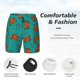 thumbnail image 3 of Balery Colorful Crab Bañador para hombre, shorts de playa de secado rápido con entrepierna y forro de compresión-X-Large, 3 of 6