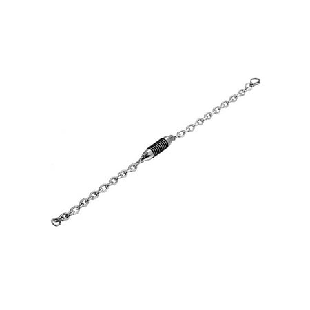 - 8.46'' Men's Cylinder Cremation Jewelry Keepsake Memorial Urn Holder Bracelet