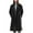 Black, variant on Women's Wool Pea Coat Winter Warm Notched Lapel Double Breasted Trench Coat Dressy Casual Long Oversized Overcoats with Pocket(Navy,XS)