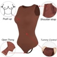 thumbnail image 4 of SUCS Women's Bodysuits Sexy Sleeveless Scoop Neck Shapewear Thong Waist Trainer Tanks Tops Corset Slimming Tummy Control Body Shaper, 4 of 10